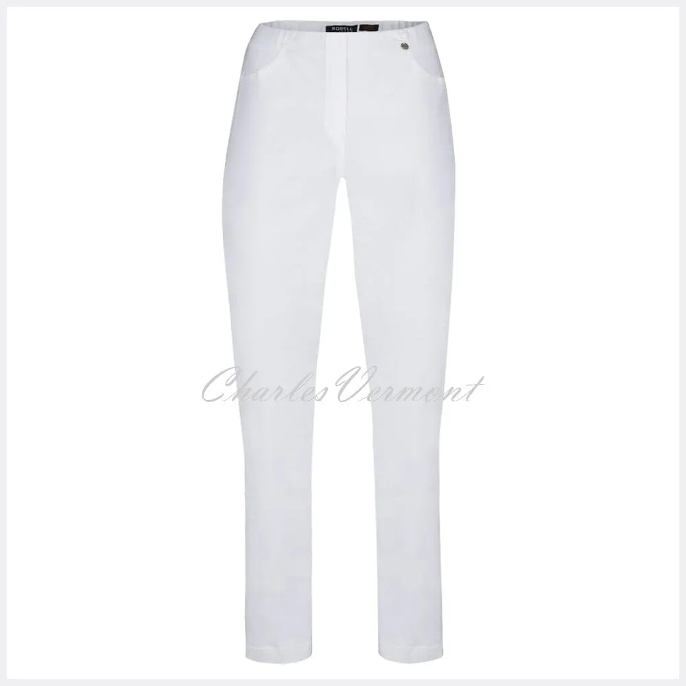 Robell Bella Jean 51580-5448-10 White Denim SHORTER LENGTH 29