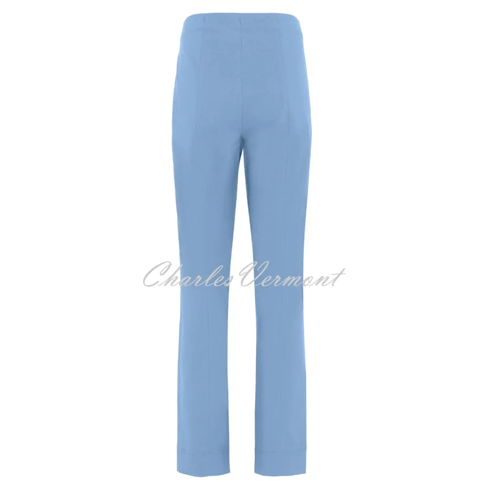 Robell Marie Full Length Trouser in Light Blue