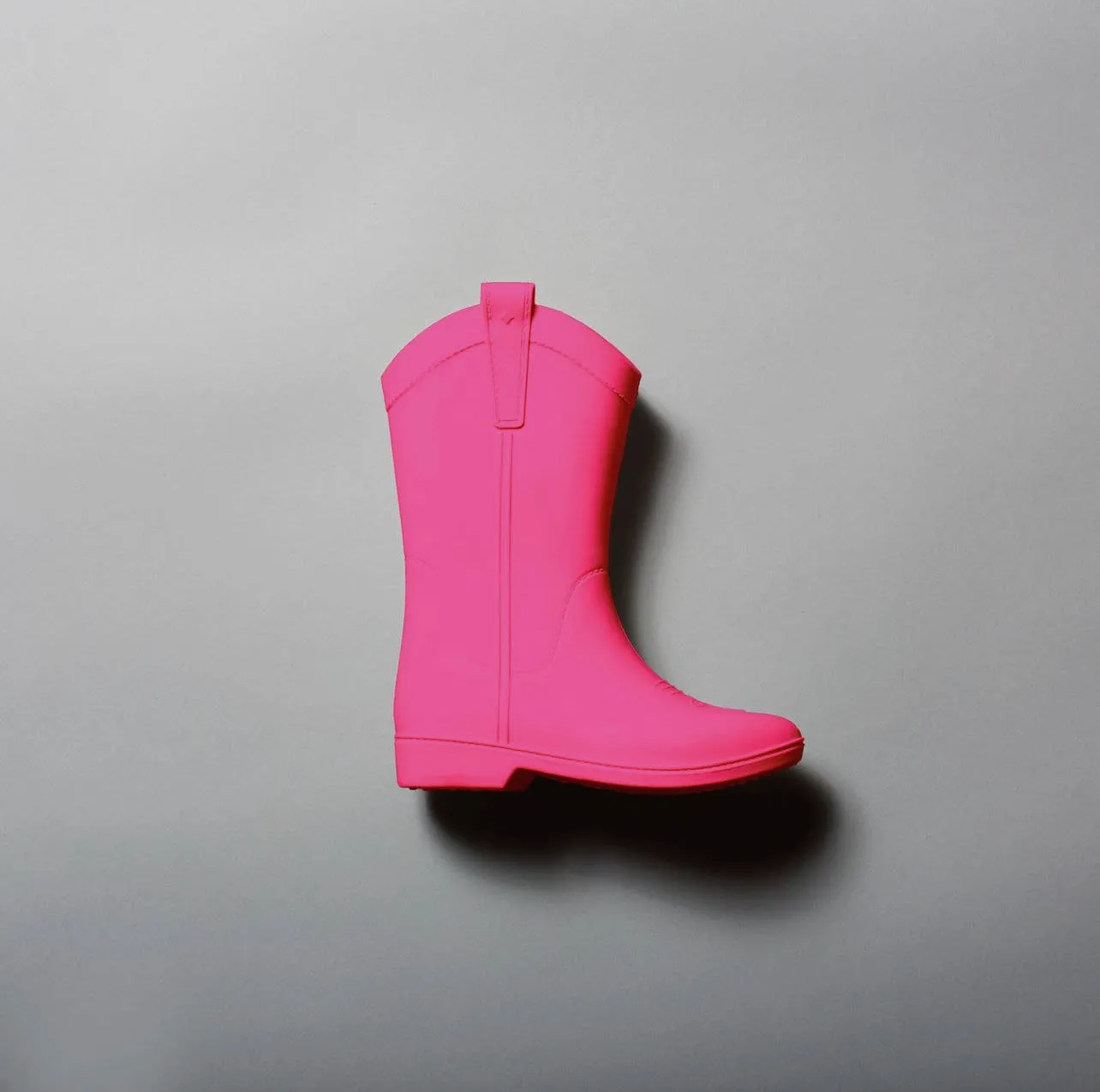 Rubber Cowgirl Boots - Pink