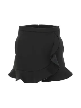 Ruffled Zipped Shorts by REDValentino