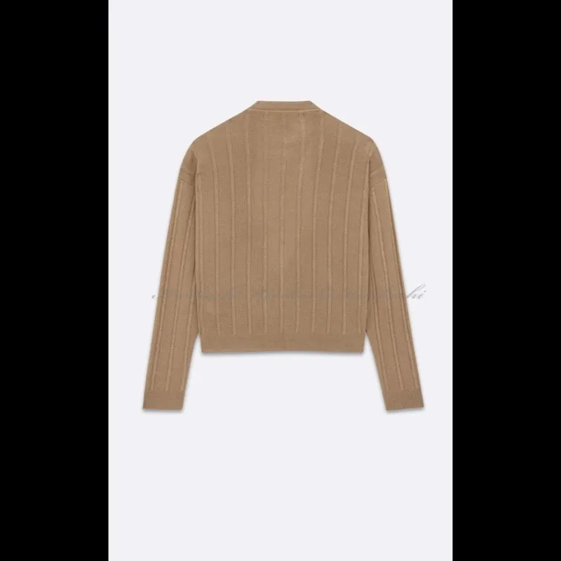 Saint Laurent Luxury Striped Cardigans