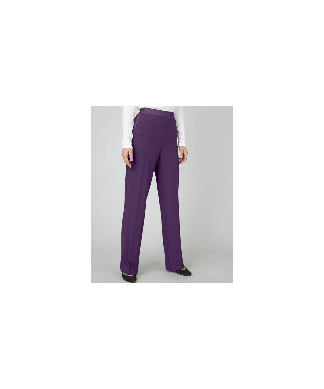 Satin Trimmed Elegant Trousers