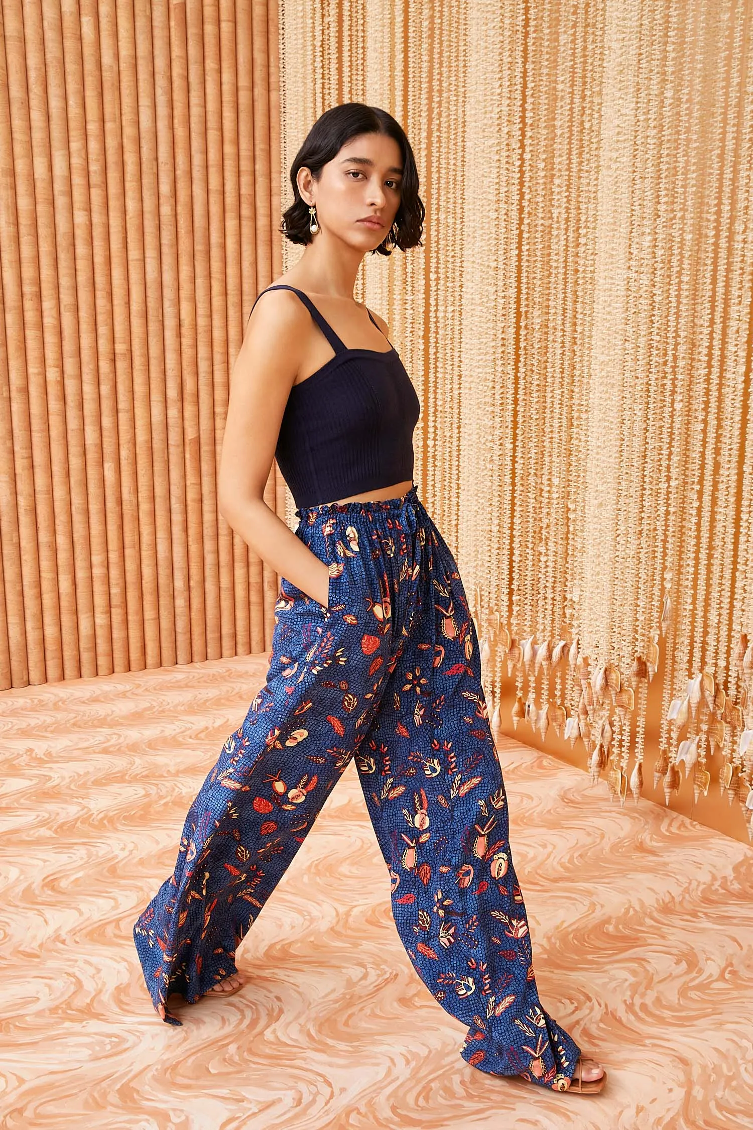 Sawyer Pant Blue Dahlia