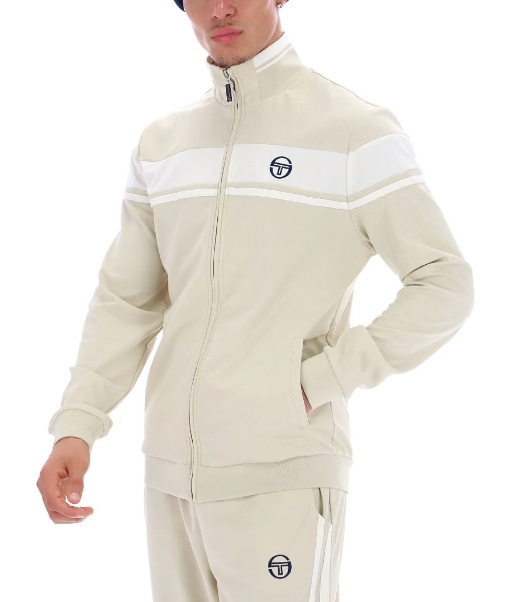 Sergio Tacchini Damarindo Track Jacket in Pelican and Gardenia