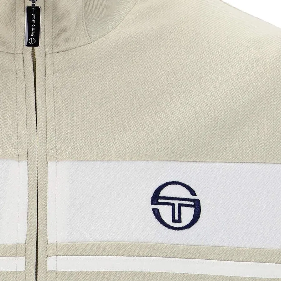 Sergio Tacchini Damarindo Track Jacket in Pelican and Gardenia