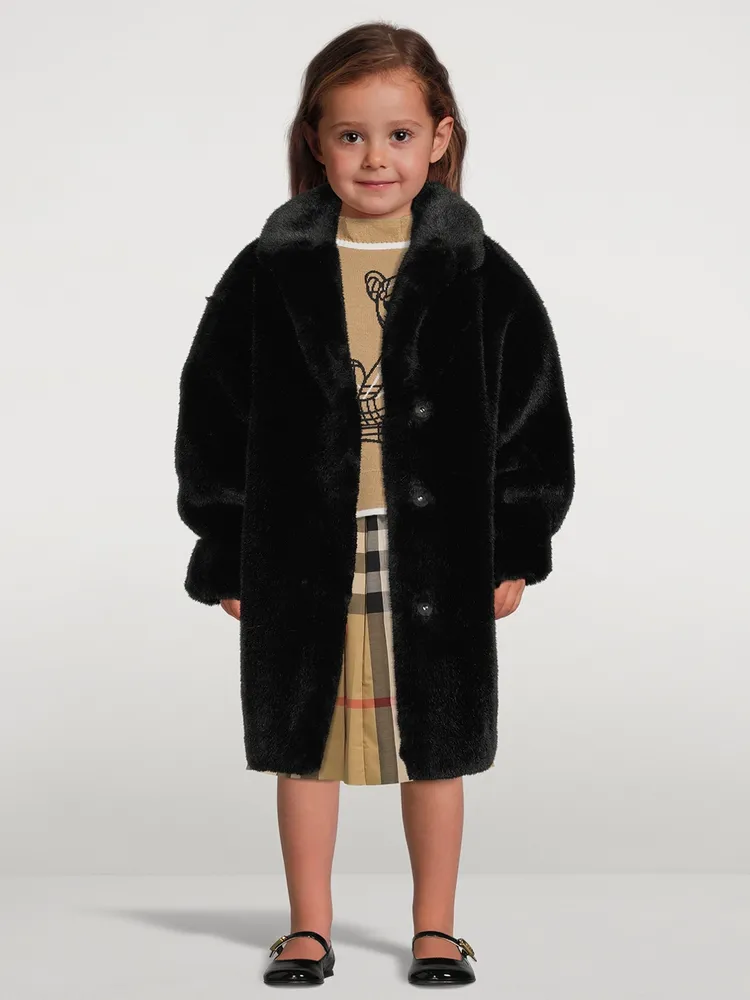 STAND STUDIO Camille Cocoon Teddy Coat - Faux Fur Jacket