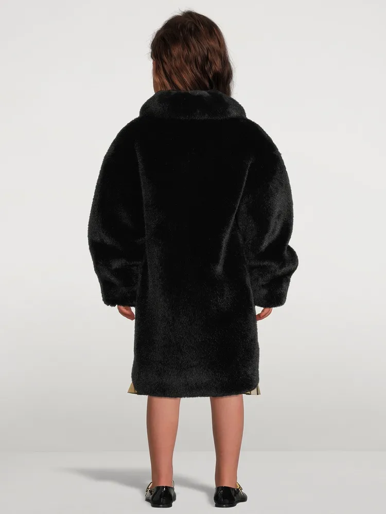 STAND STUDIO Camille Cocoon Teddy Coat - Faux Fur Jacket