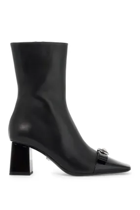 Gianni Ribbon Leather Ankle Boots