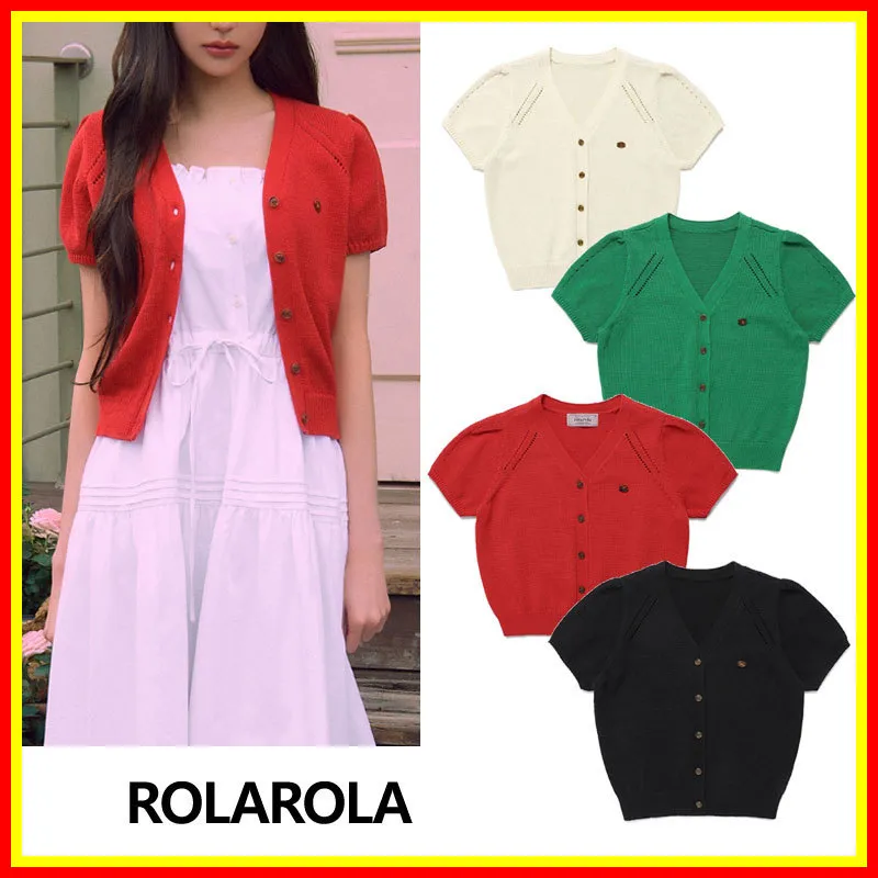 Streetwear Plain Short Sleeve Cardigan - Rolarola