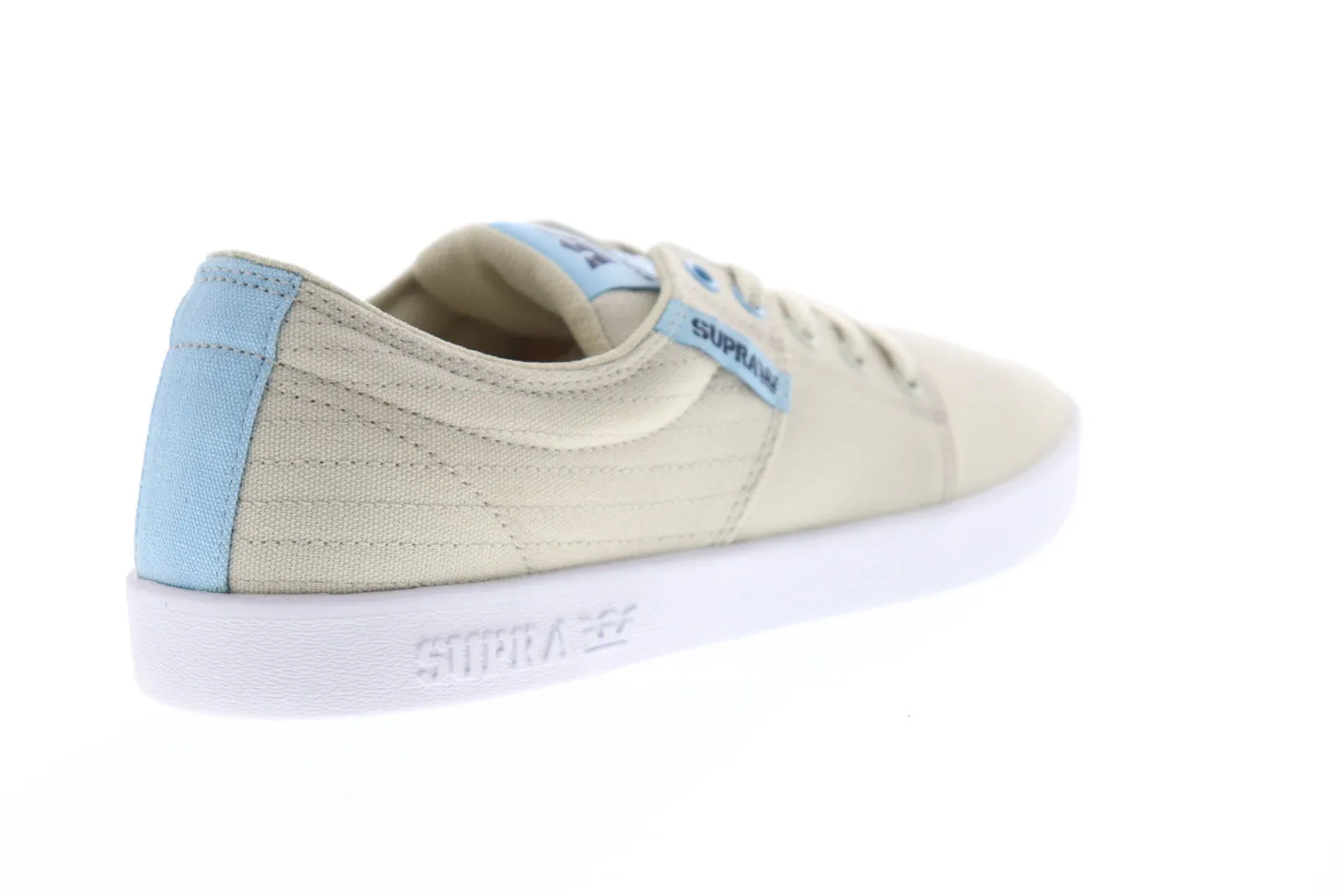 Supra Beige Tan Canvas Low Top Skate Sneakers Stacks II 08184-088-M