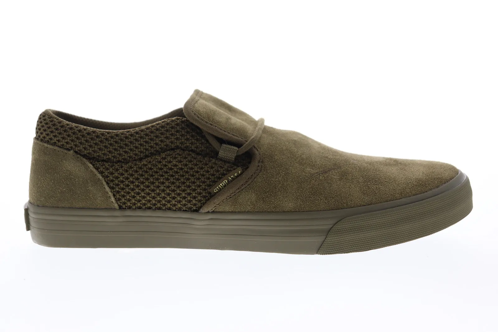 Supra Green Suede Slip On Skate Sneakers Cuba 08106-309-M