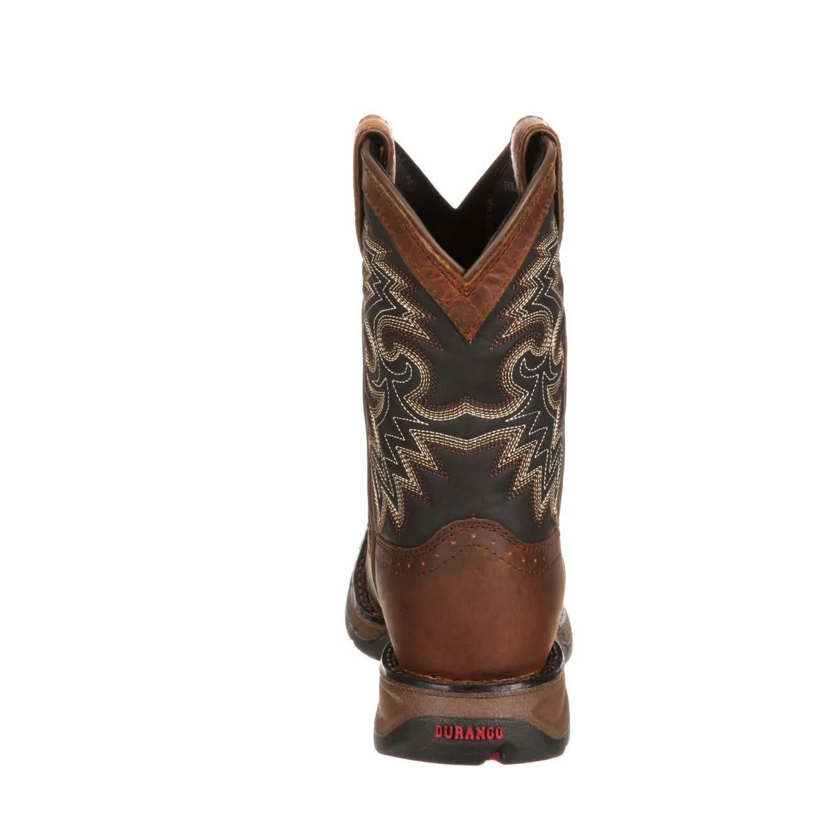 Tan Leather Western Stitch Cowboy Boots for Boys by Lil' Durango Kids.