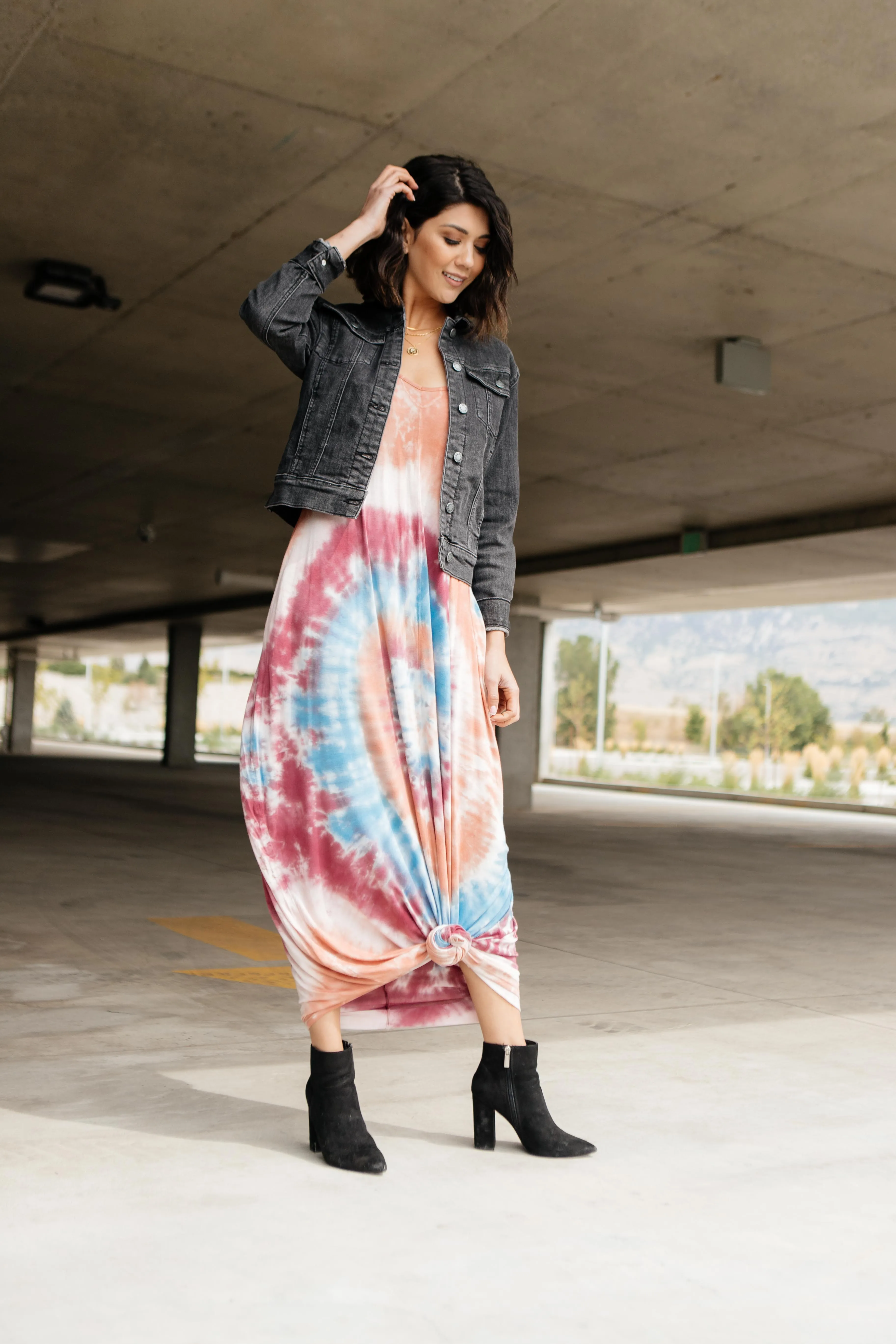 The Big Swirl On Hand Maxi Dress