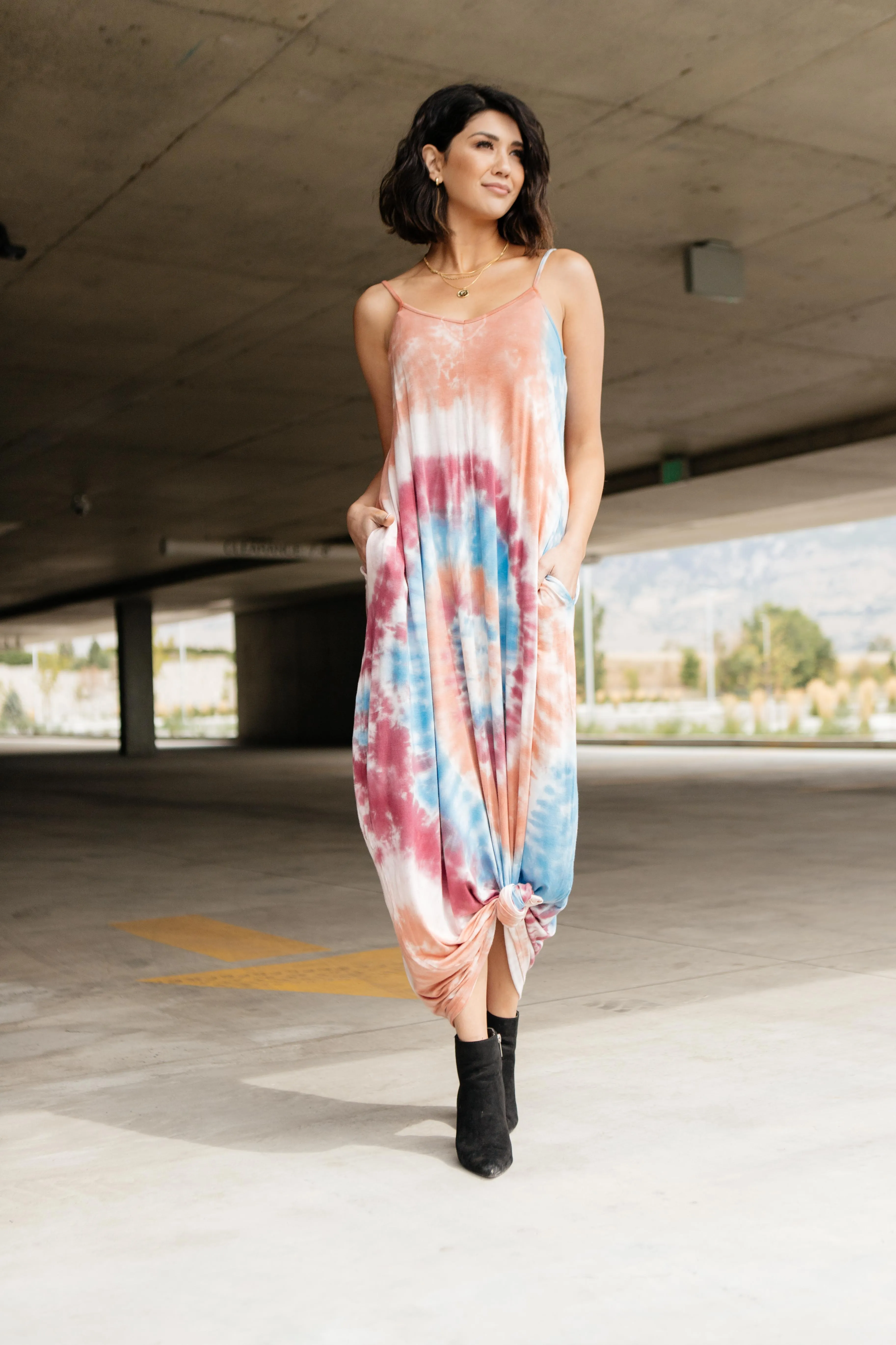 The Big Swirl On Hand Maxi Dress