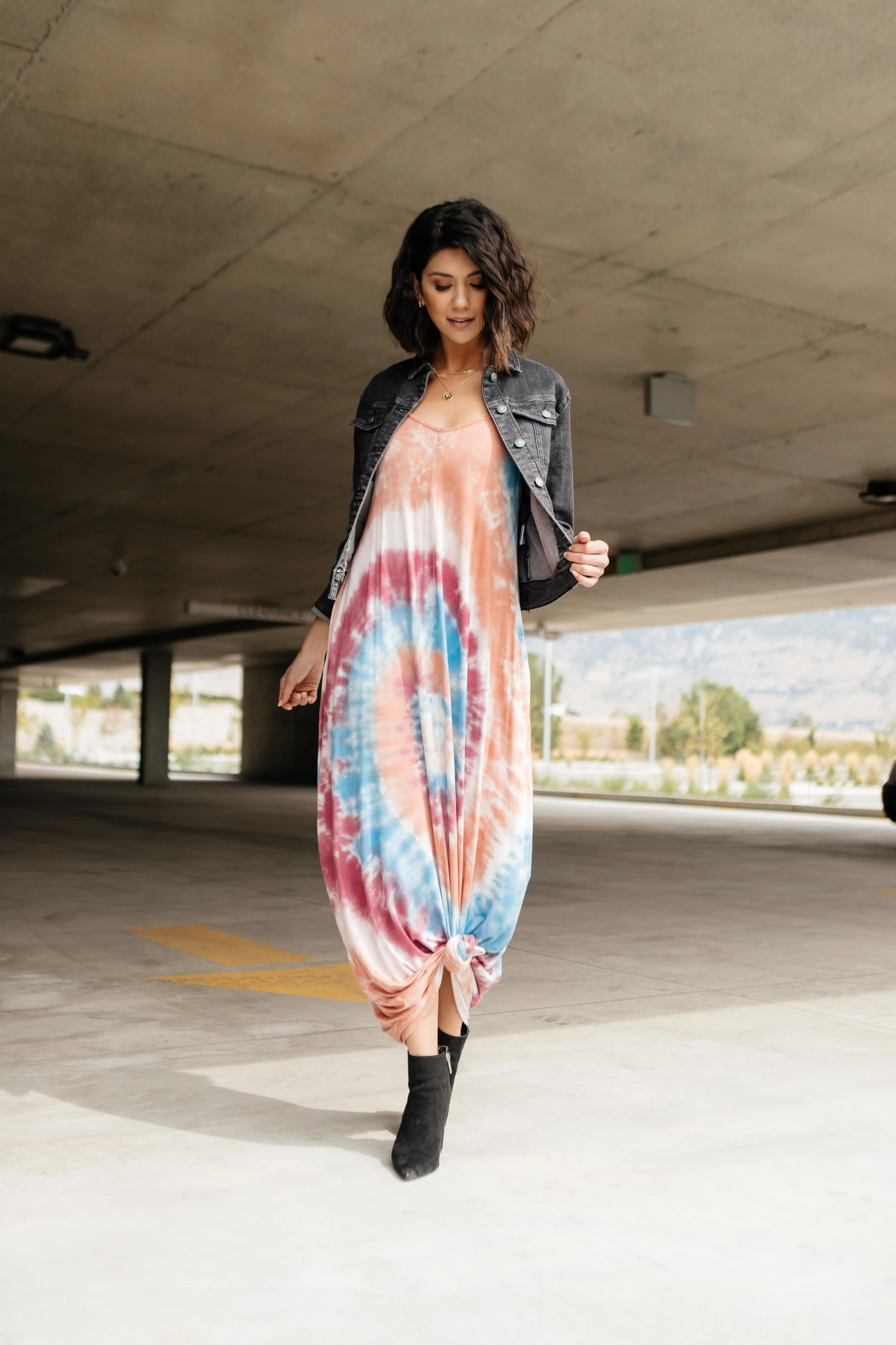 The Big Swirl On Hand Maxi Dress