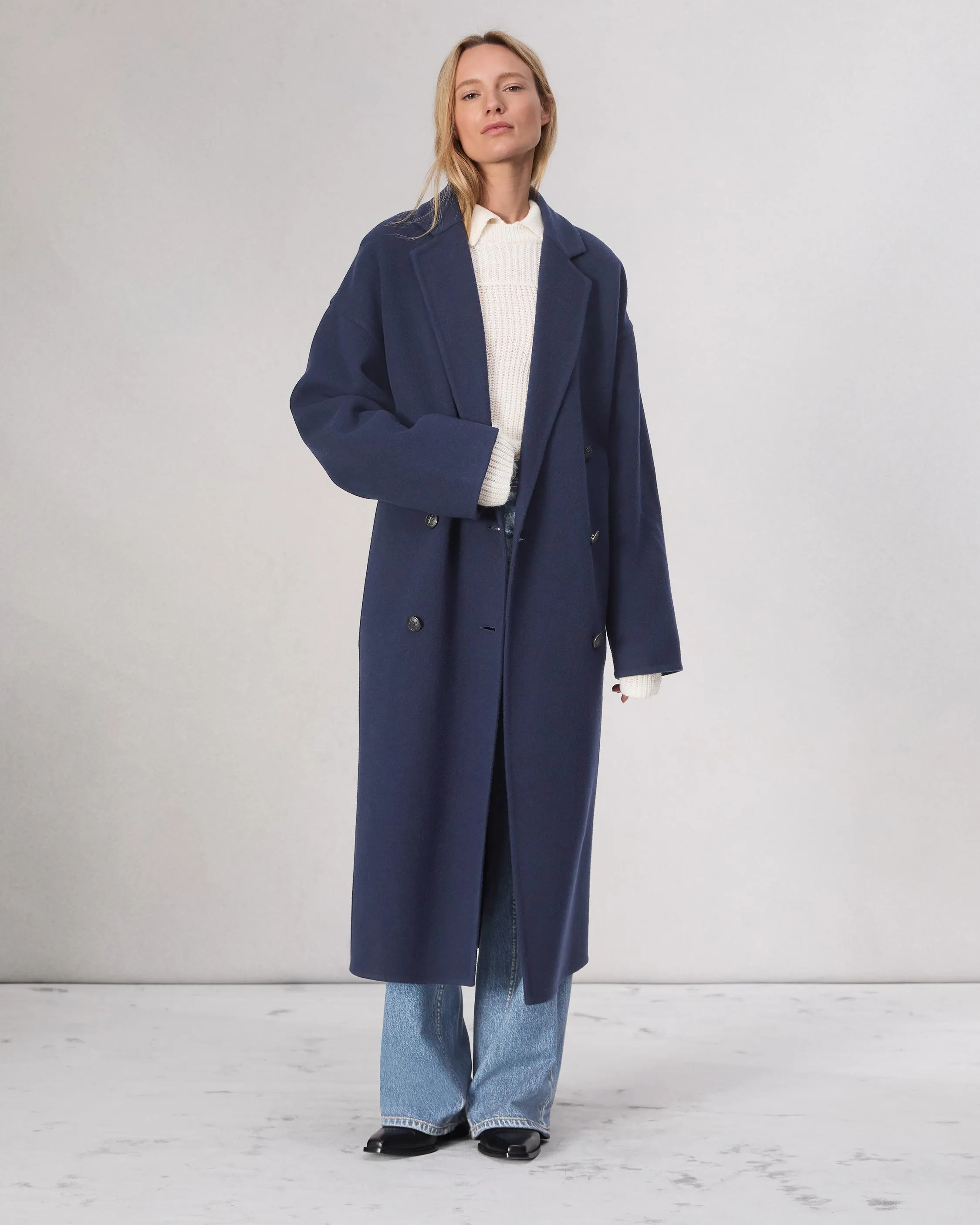 Elegant Thea Wool-Blend Coat