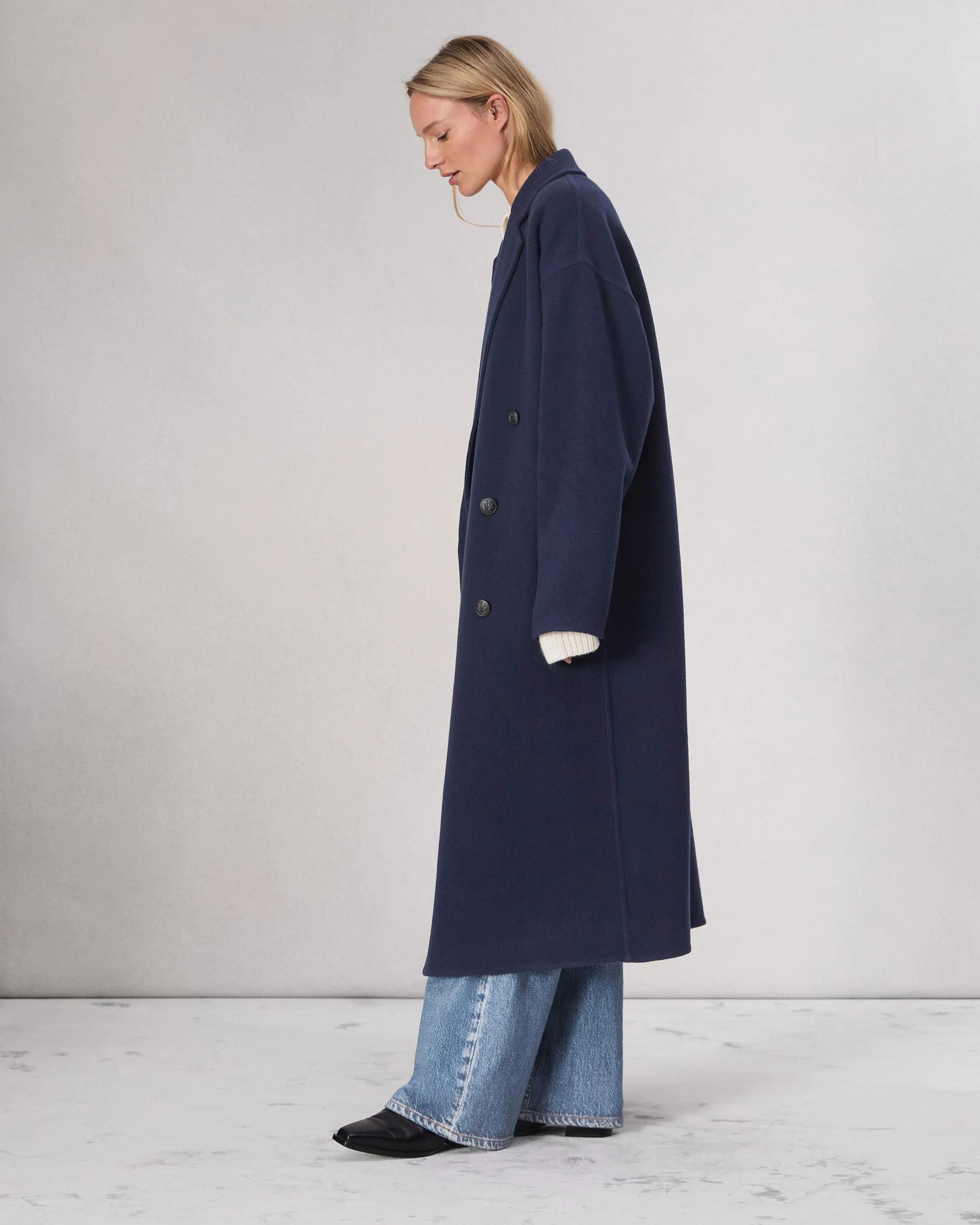 Elegant Thea Wool-Blend Coat