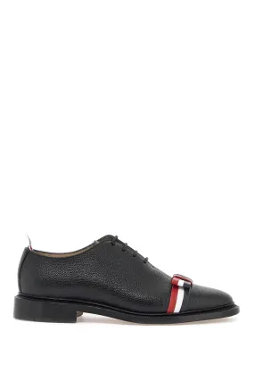 THOM BROWNE Tricolour Lace-Up Black Women's Moccasin Shoes