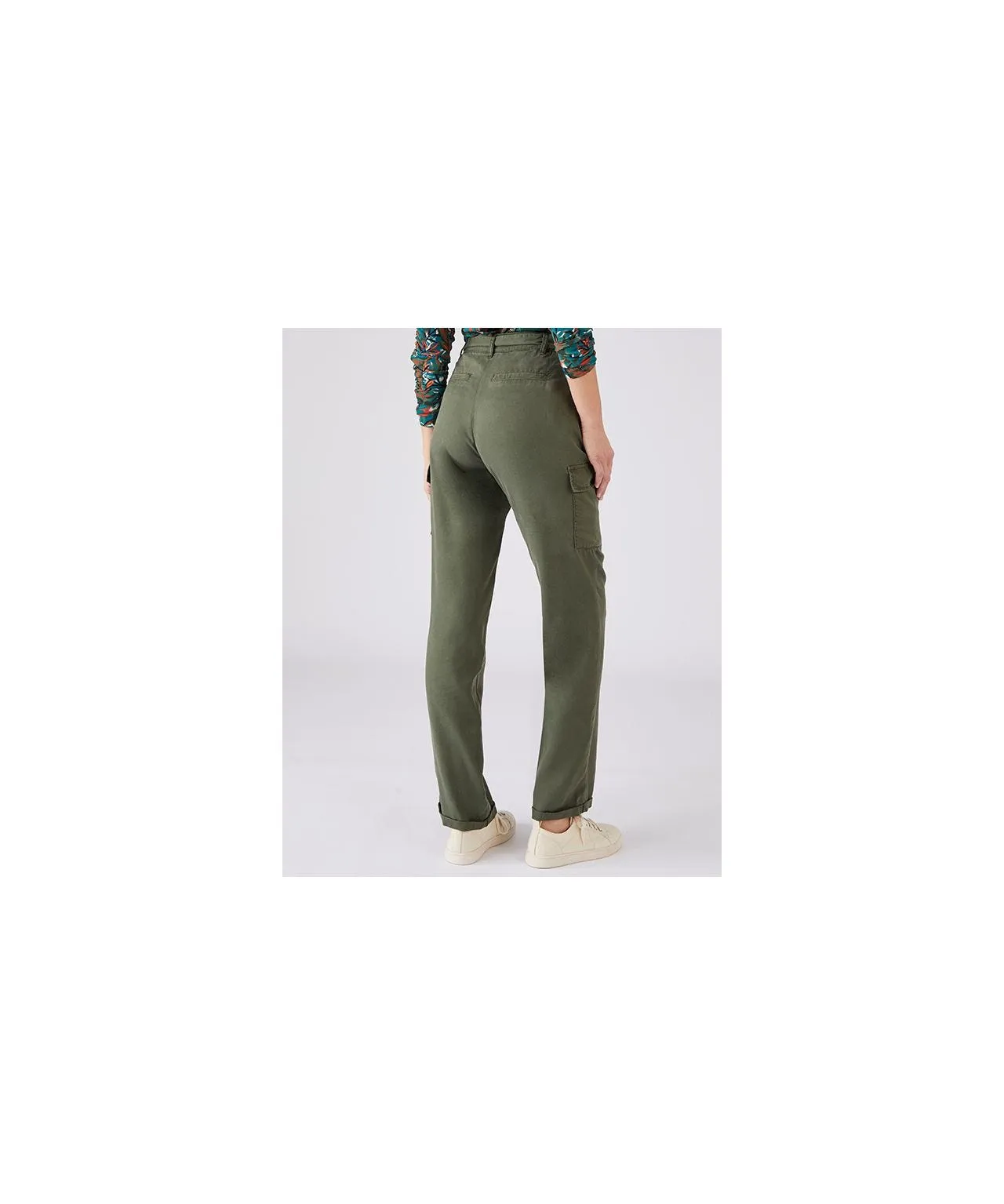 Cargo Trousers with Stylish Tie Waist