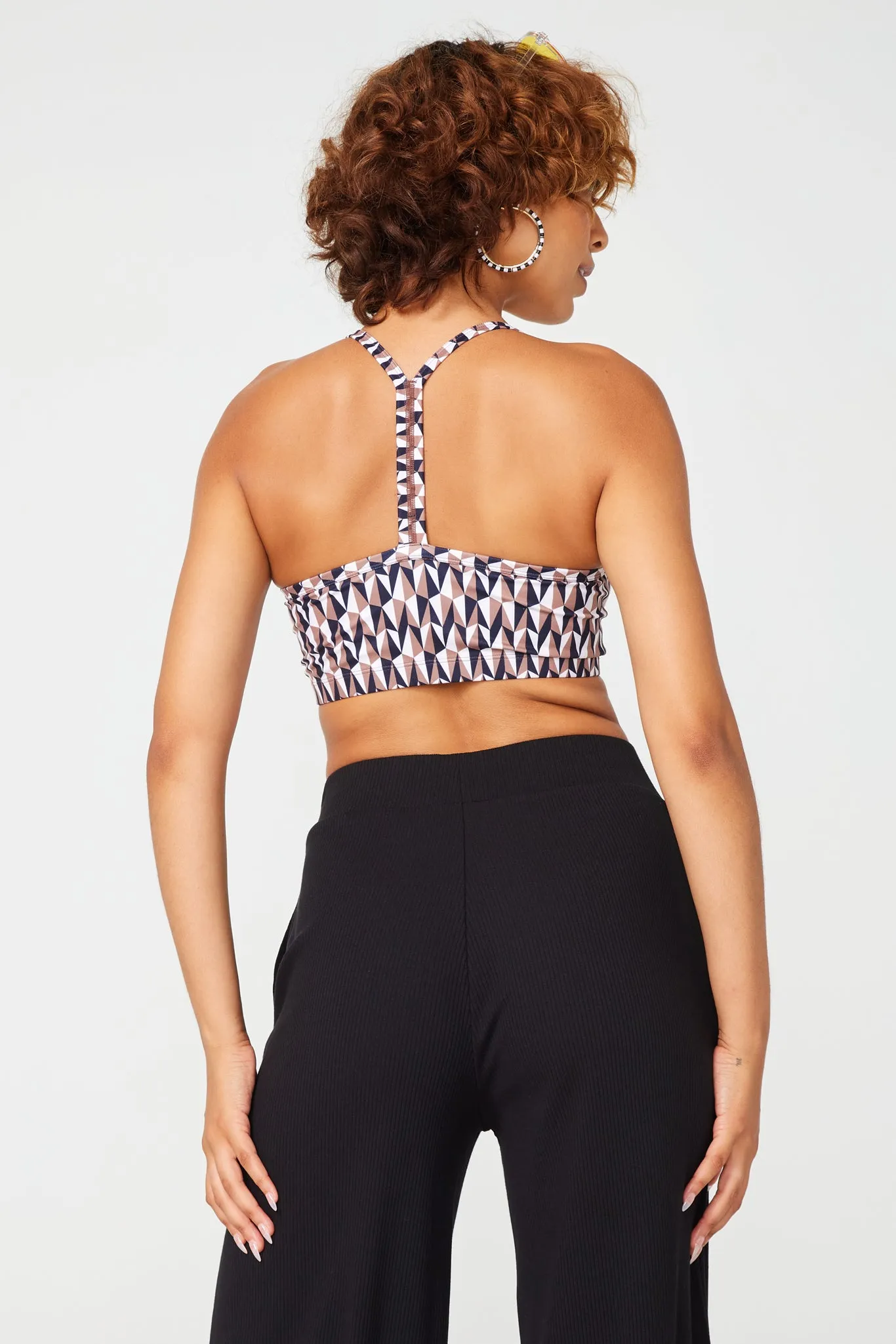 Aztec Geo Y-Back Bralette - TLC Printed