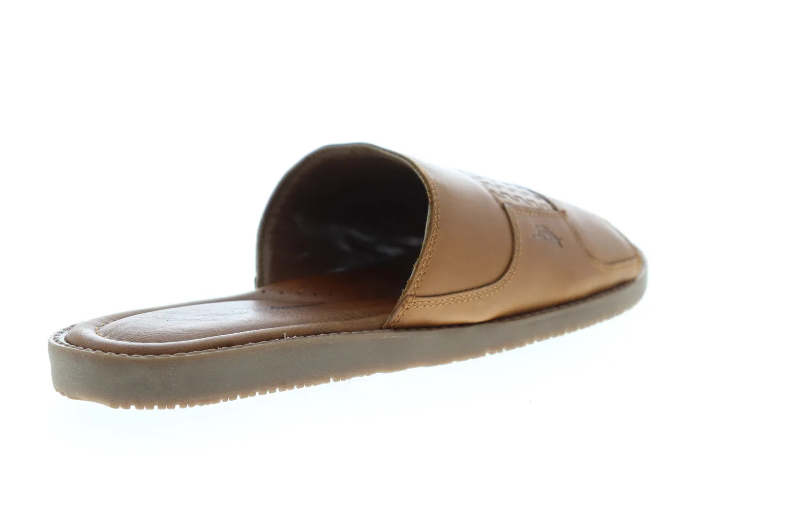 Tommy Bahama Brown Leather Slides Sandals Gennesee Palms TB8M10093