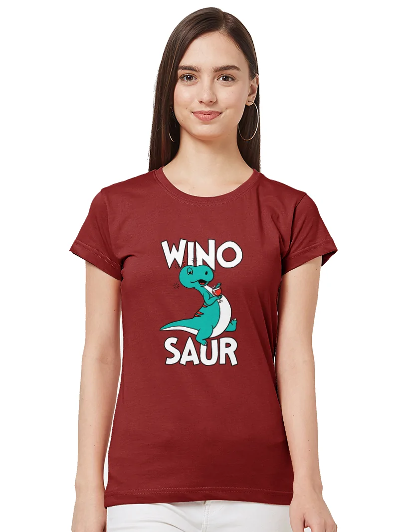 Trendy Women's Tshirt named Winosaur