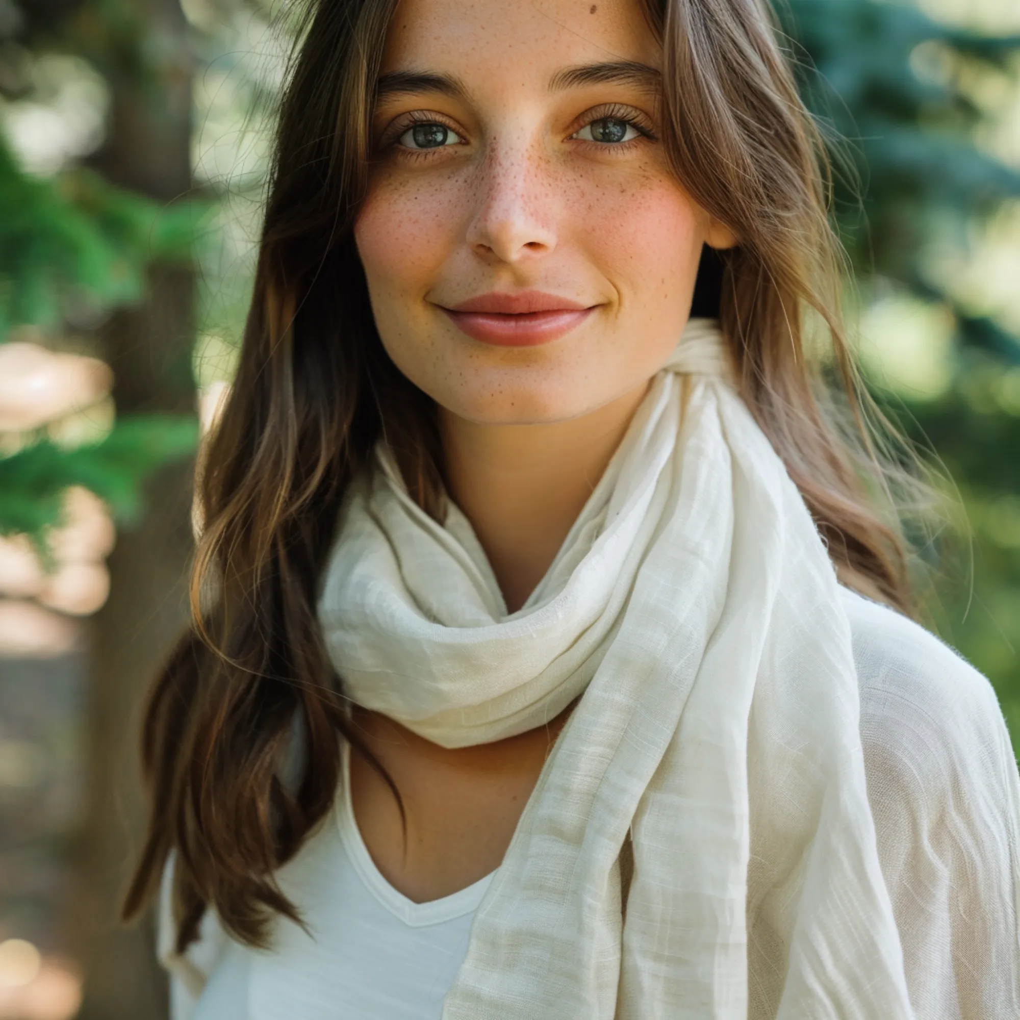 Gender-Neutral Linen Scarf