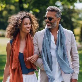 Gender-Neutral Linen Scarf