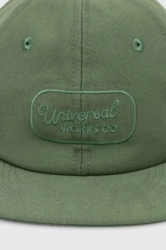 Universal Works green cotton baseball cap 30811.BIRCH hat