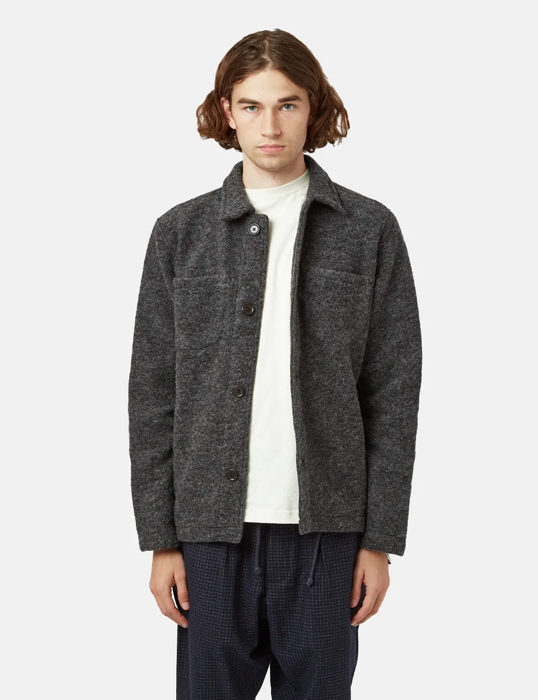 Charcoal Grey Universal Works Lumber Jacket - Shop Now