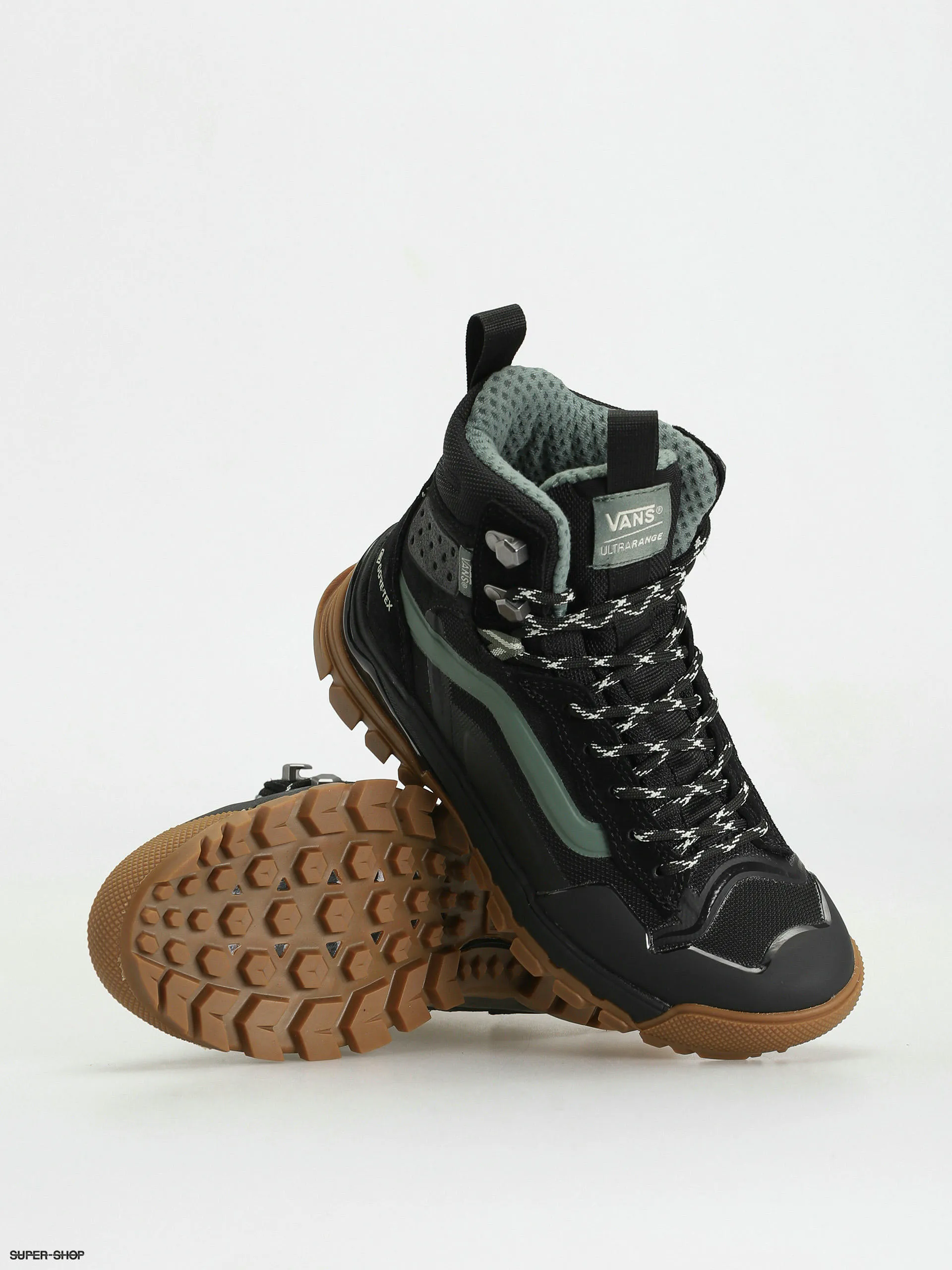 Vans Ultrarange Exo Hi Gore Tex MTE 3 Black and Duck Green Shoes