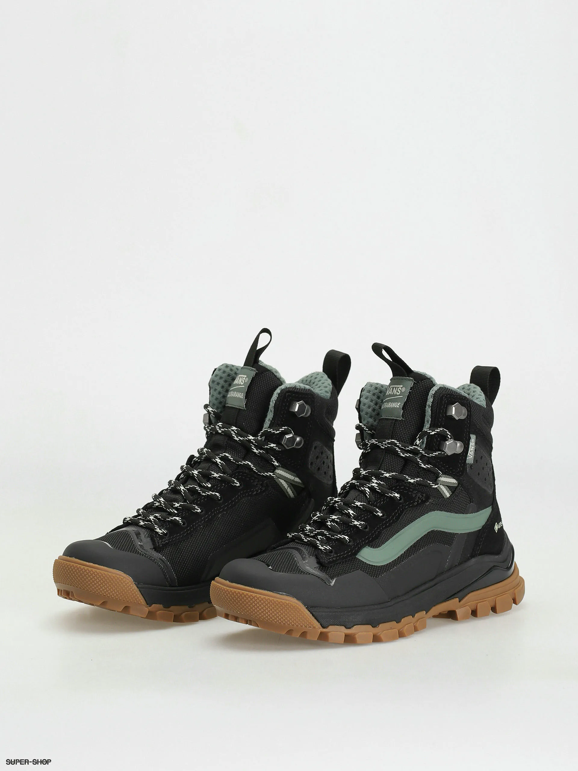 Vans Ultrarange Exo Hi Gore Tex MTE 3 Black and Duck Green Shoes