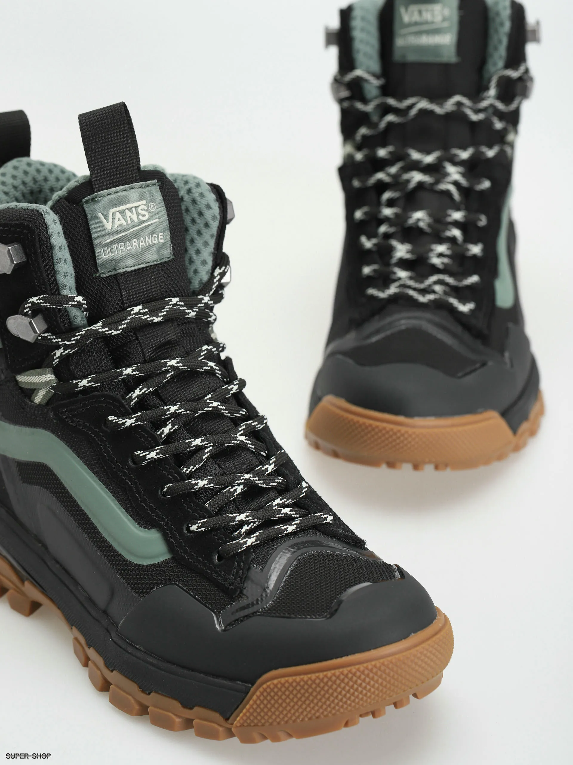 Vans Ultrarange Exo Hi Gore Tex MTE 3 Black and Duck Green Shoes