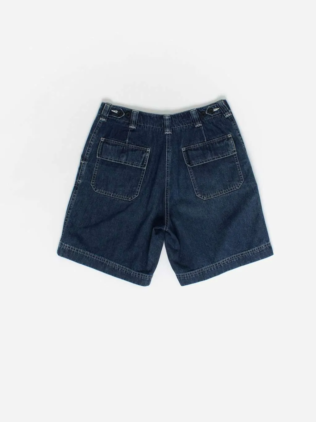 Trendy Y2K Denim Shorts in Indigo Blue - Small/Medium