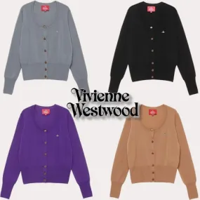 Vivienne Westwood Wool Long Sleeves Plain Casual Unisex Street Style