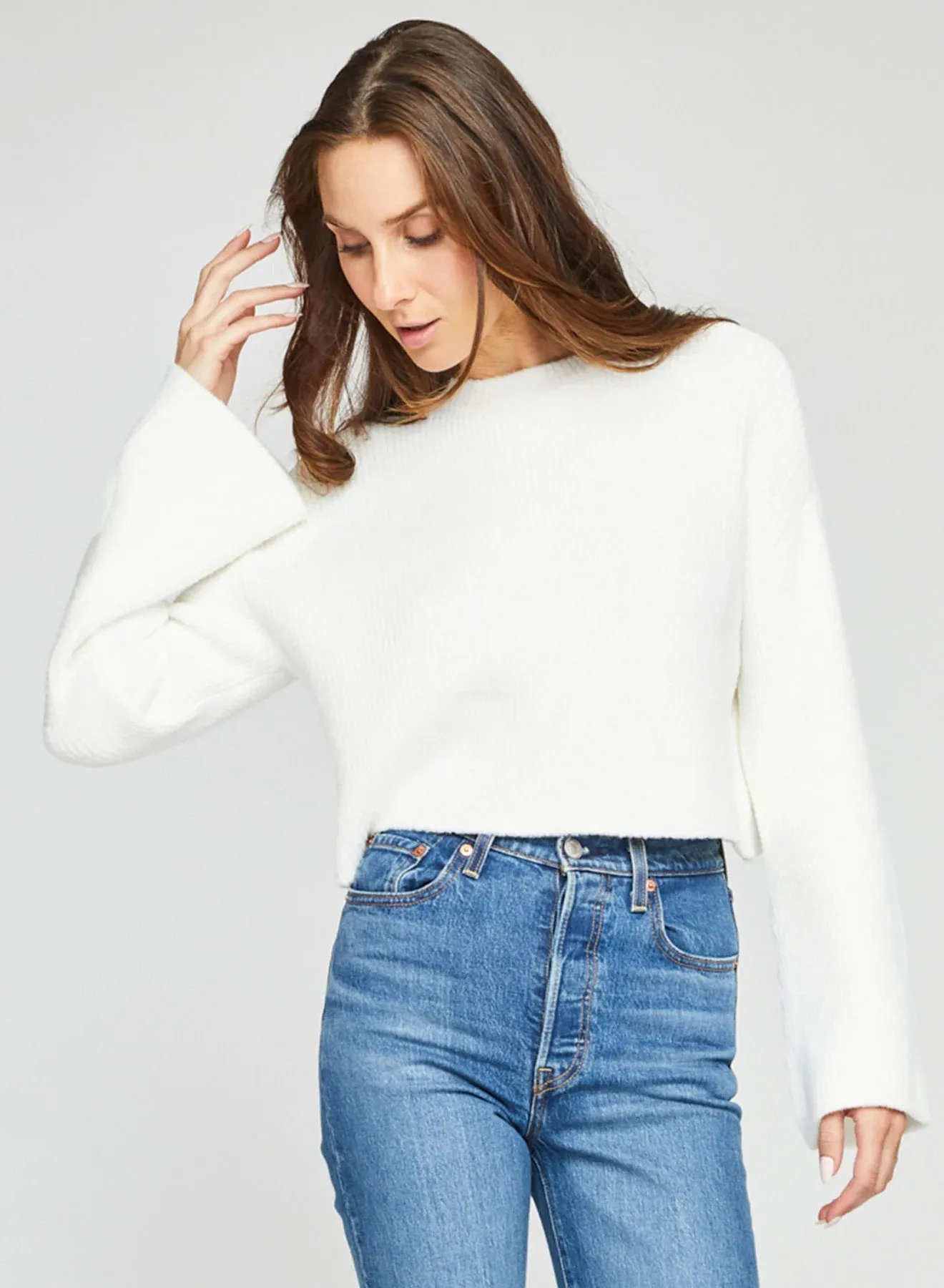 White Cosette Sweater