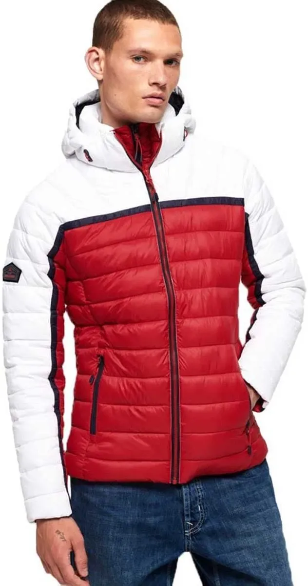 White Downhill Racer Jacket by Superdry