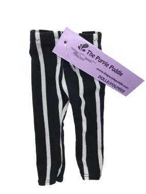 Striped White Doll Leggings