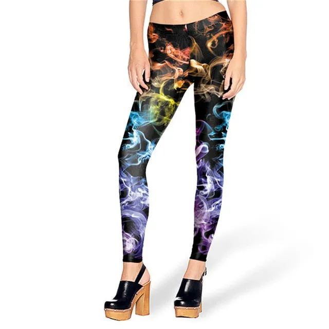 New Fashion Women's Leggings - 3D Printed Colorful Leggings for Women