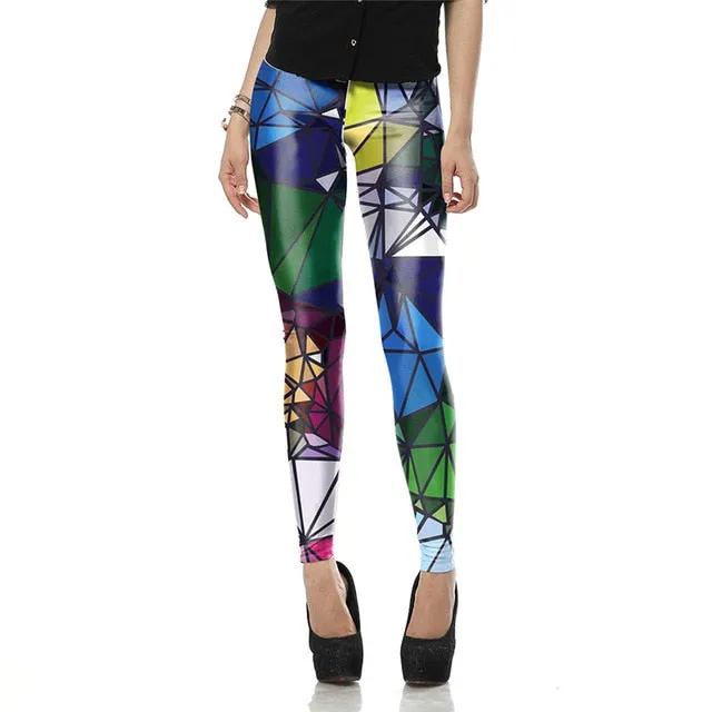 New Fashion Women's Leggings - 3D Printed Colorful Leggings for Women