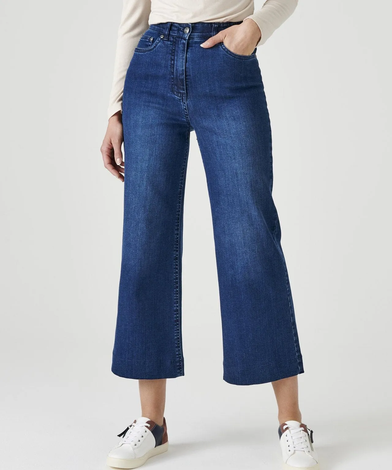 Wide Leg Denim Pants