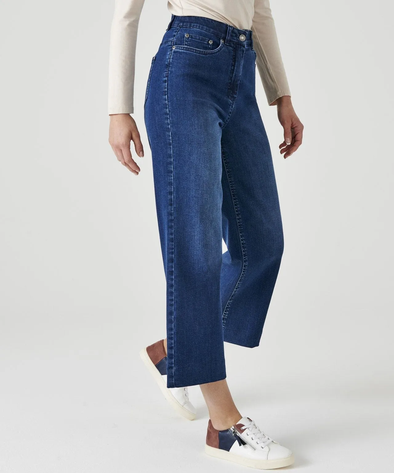 Wide Leg Denim Pants