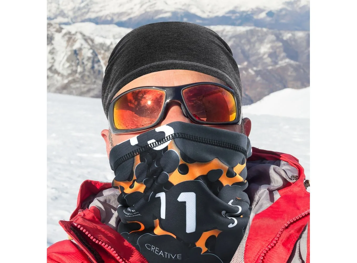 Winter Face Mask Shield Scarf Neck Gaiter Bandana Windproof Ski Snowboard - Men Women