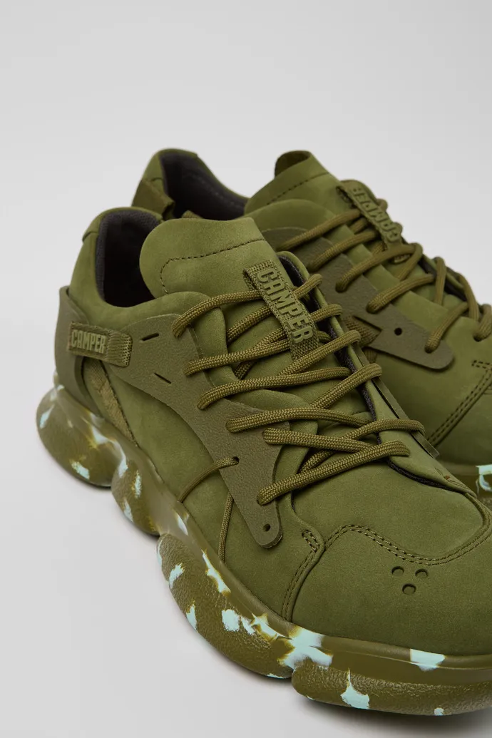 Women's Karst Green Nubuck and Textile Sneaker