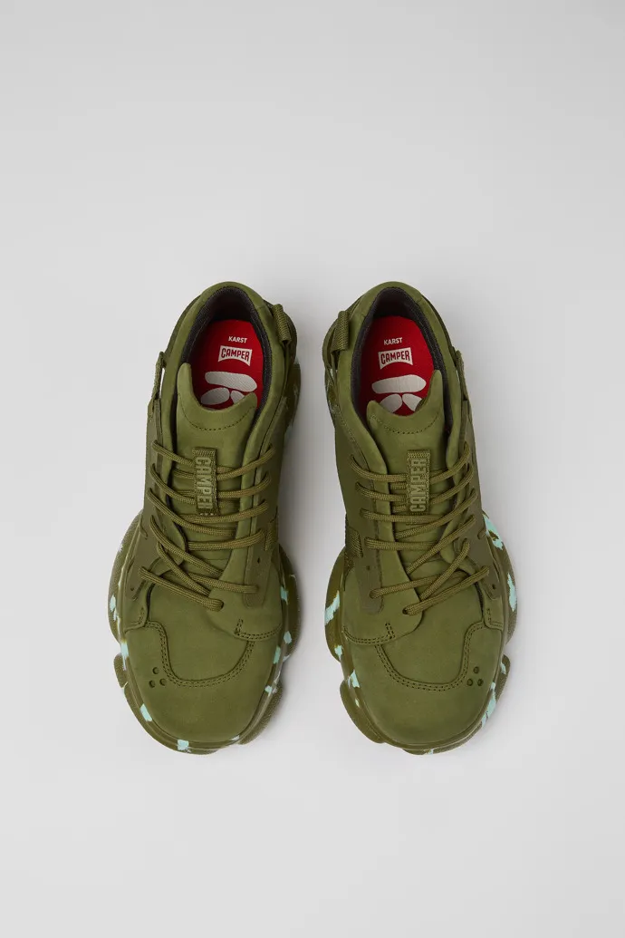 Women's Karst Green Nubuck and Textile Sneaker