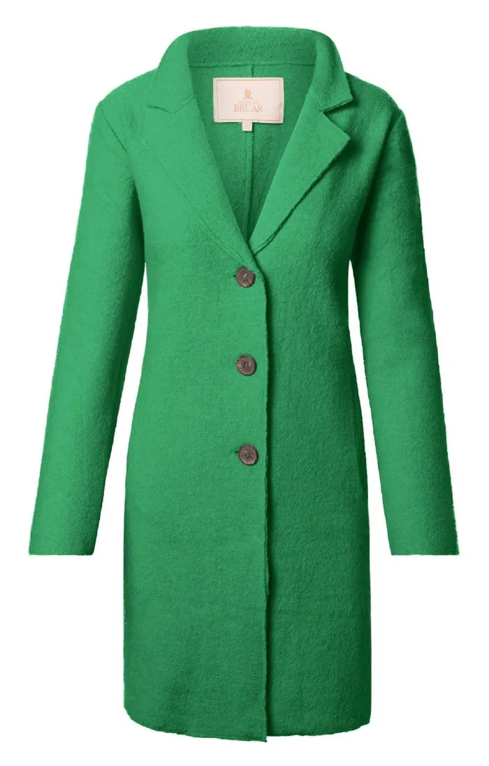 Women's Mid-Length Boiled Wool Jacket