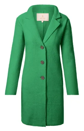 Women's Mid-Length Boiled Wool Jacket