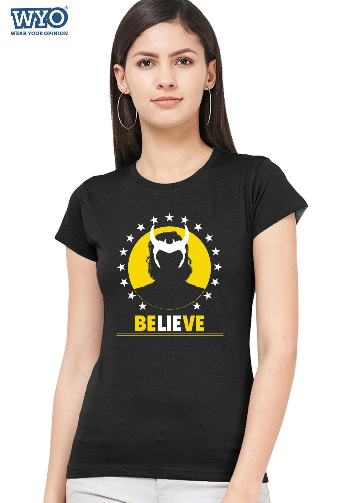 Women's Tshirt Belive Loki with Glow Feature