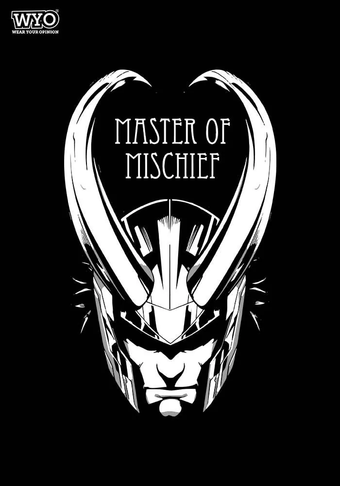 Women's Tshirt Master Of Mischief that Glows in the Dark