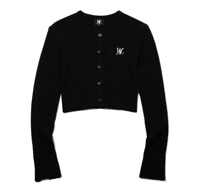 WOOALONG Street Style Plain Logo Cardigans